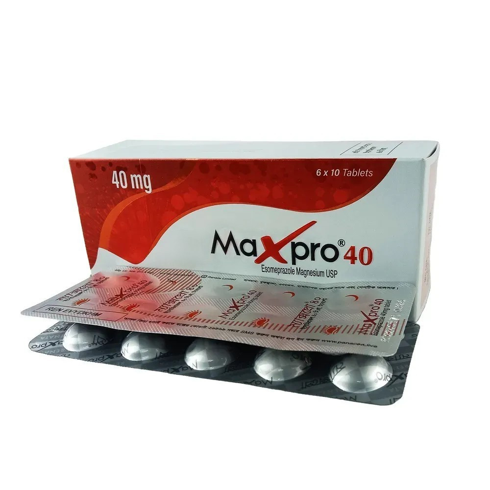Maxpro | 40 mg | Tablet | ম্যাক্সপ্রো 40 মি.গ্রা. ট্যাবলেট