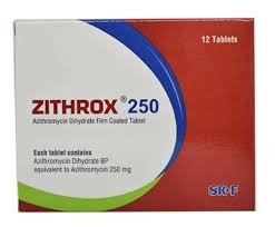 Zithrox | 250 mg | Tablet | জিথ্রক্স ২৫০ মি.গ্রা. ট্যাবলেট