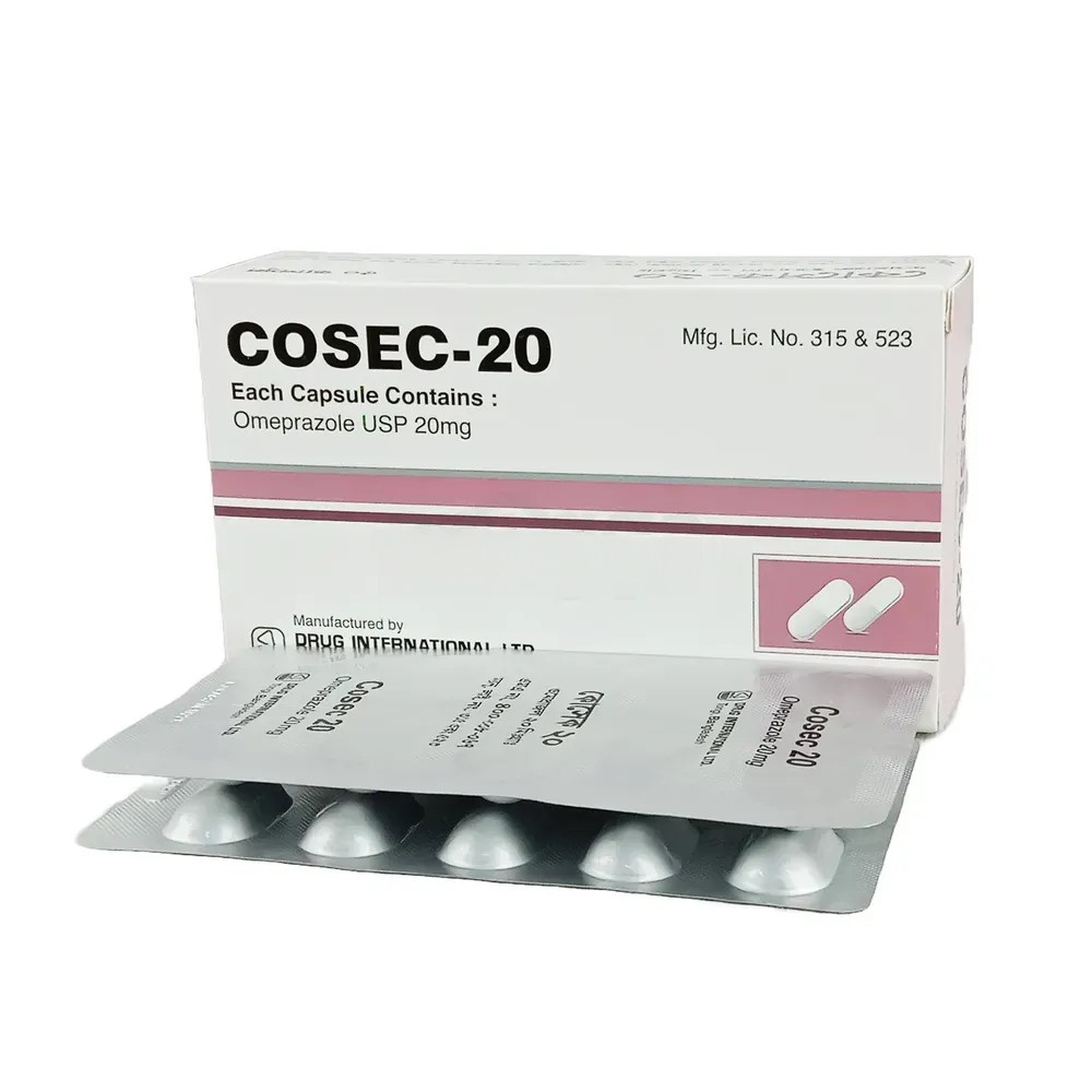 Cosec | 20 mg | Capsule | কোসেক ২০ মি.গ্রা. ক্যাপসুল -