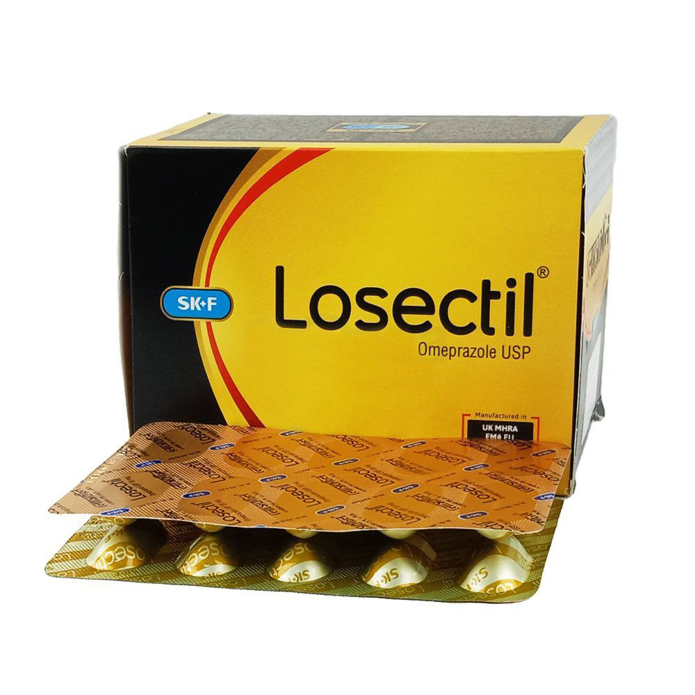 Losectil | 20 mg | Capsule | লোসেকটিল ২০ মি.গ্রা. ক্যাপসুল